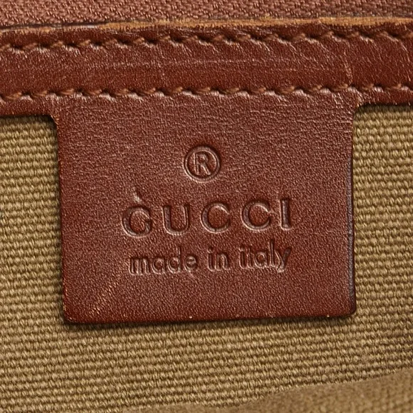 Gucci Pre-Owned
2000-2015 Bamboo line braided-trimming canvas handbag - Picture 10 of 15